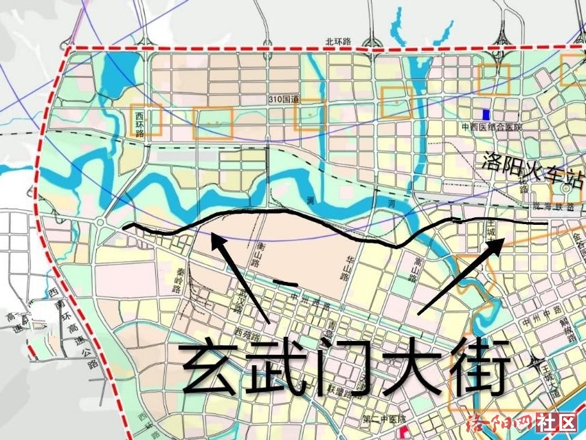 洛阳道南路要改名字叫:玄武门大街啦